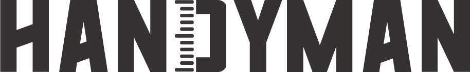 Handyman logo, brown text only